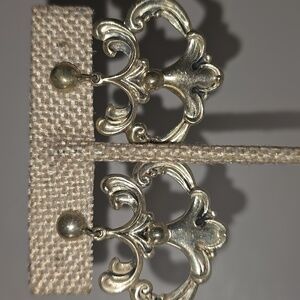 Silver Screw Back Clip Earrings